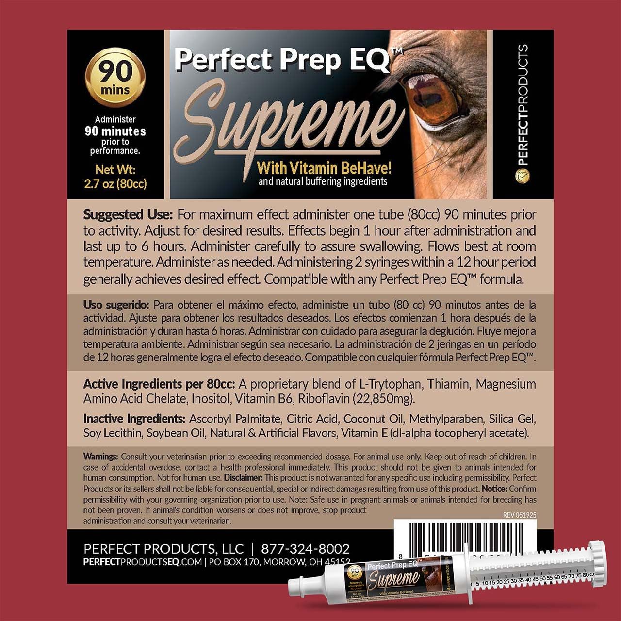 Utilisation flexible: seule ou avec le système apaisant Perfect Prep EQ