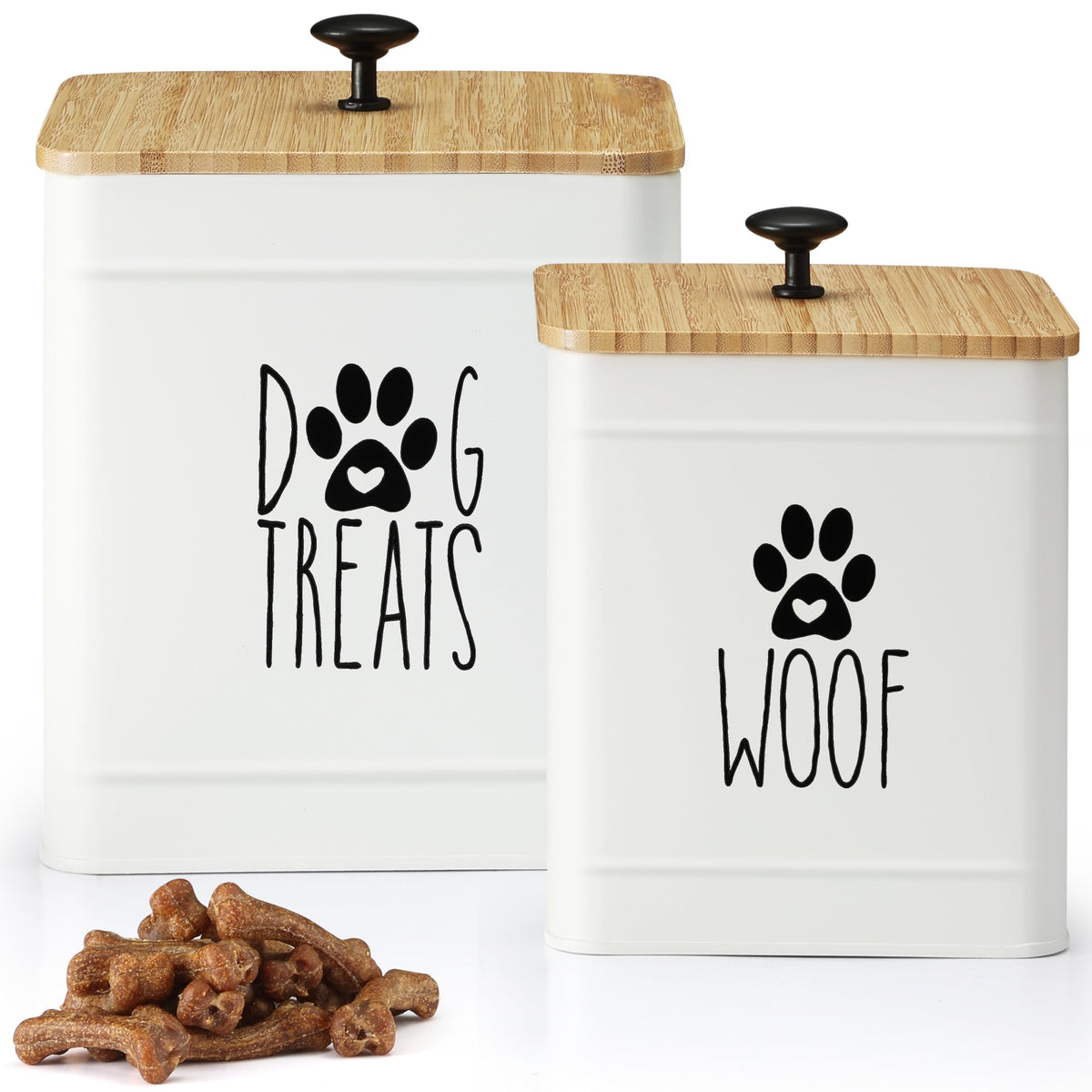 PERFNIQUE bocaux hermétiques pour friandises chien sur plan de travail, fraîcheur garantie