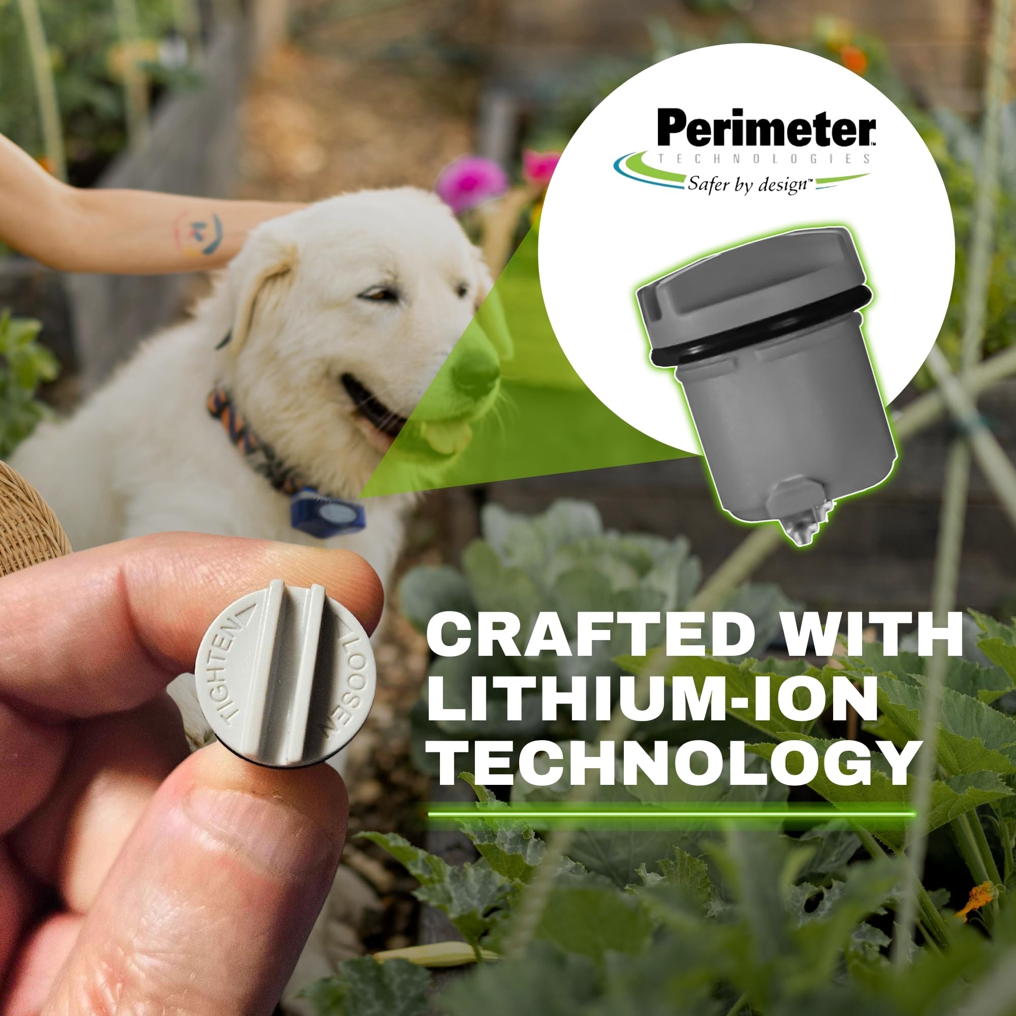 Perimeter Technologies - pile-compatible-r21-r22-r51-microlite, installation simple sur collier