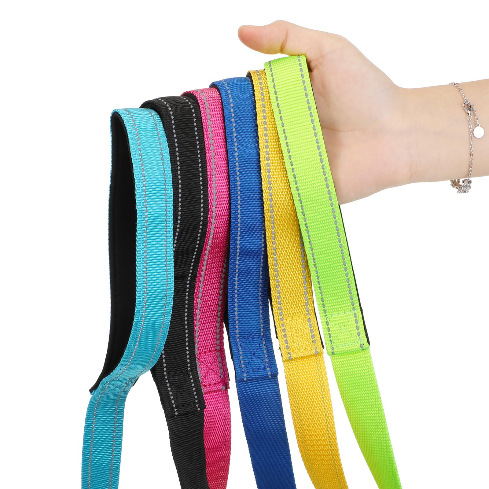 Laisse Perthlin en six couleurs pour distinguer facilement vos chiens.