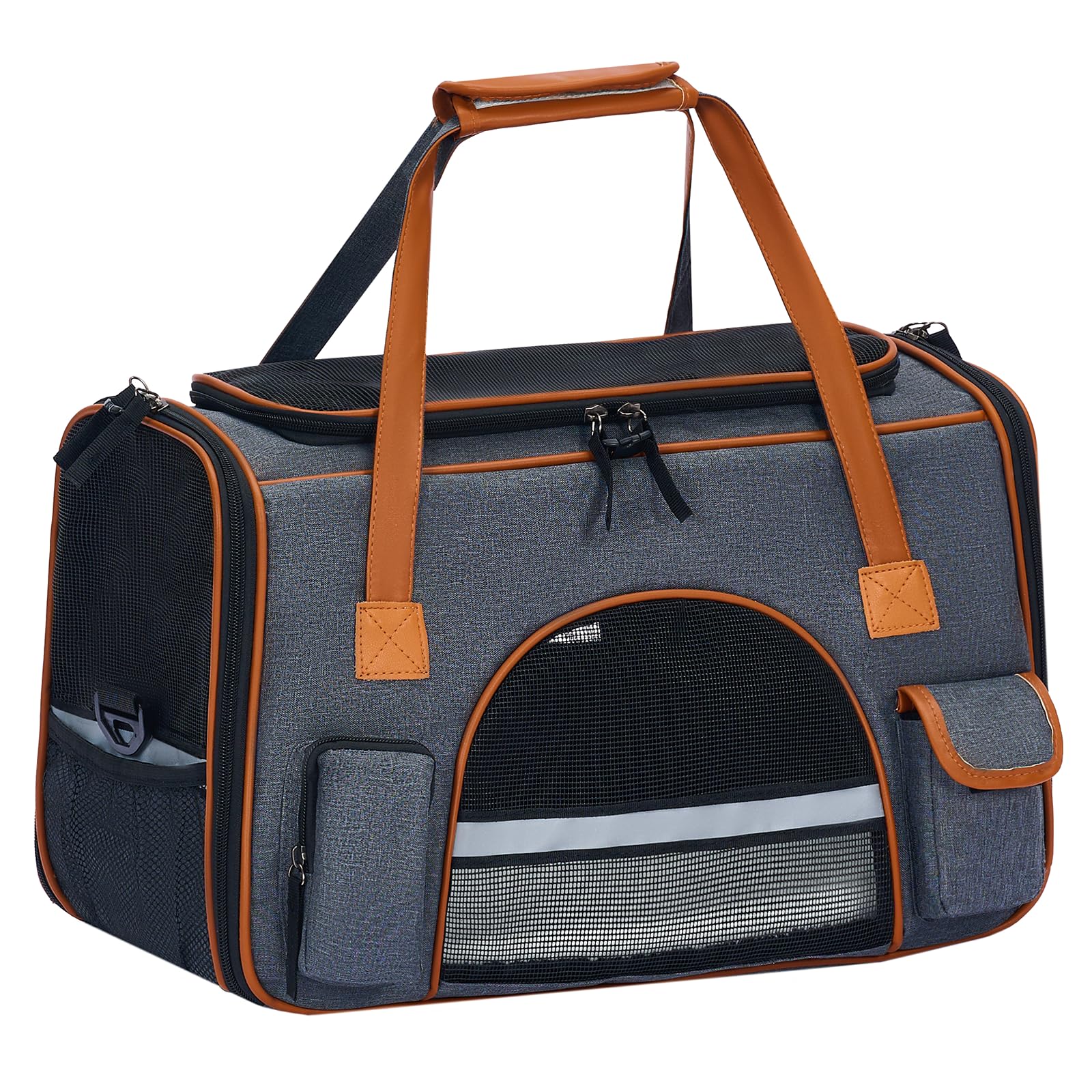 Pesen porte-chat 18x11x11, cadre résistant et sûr pour déplacements.