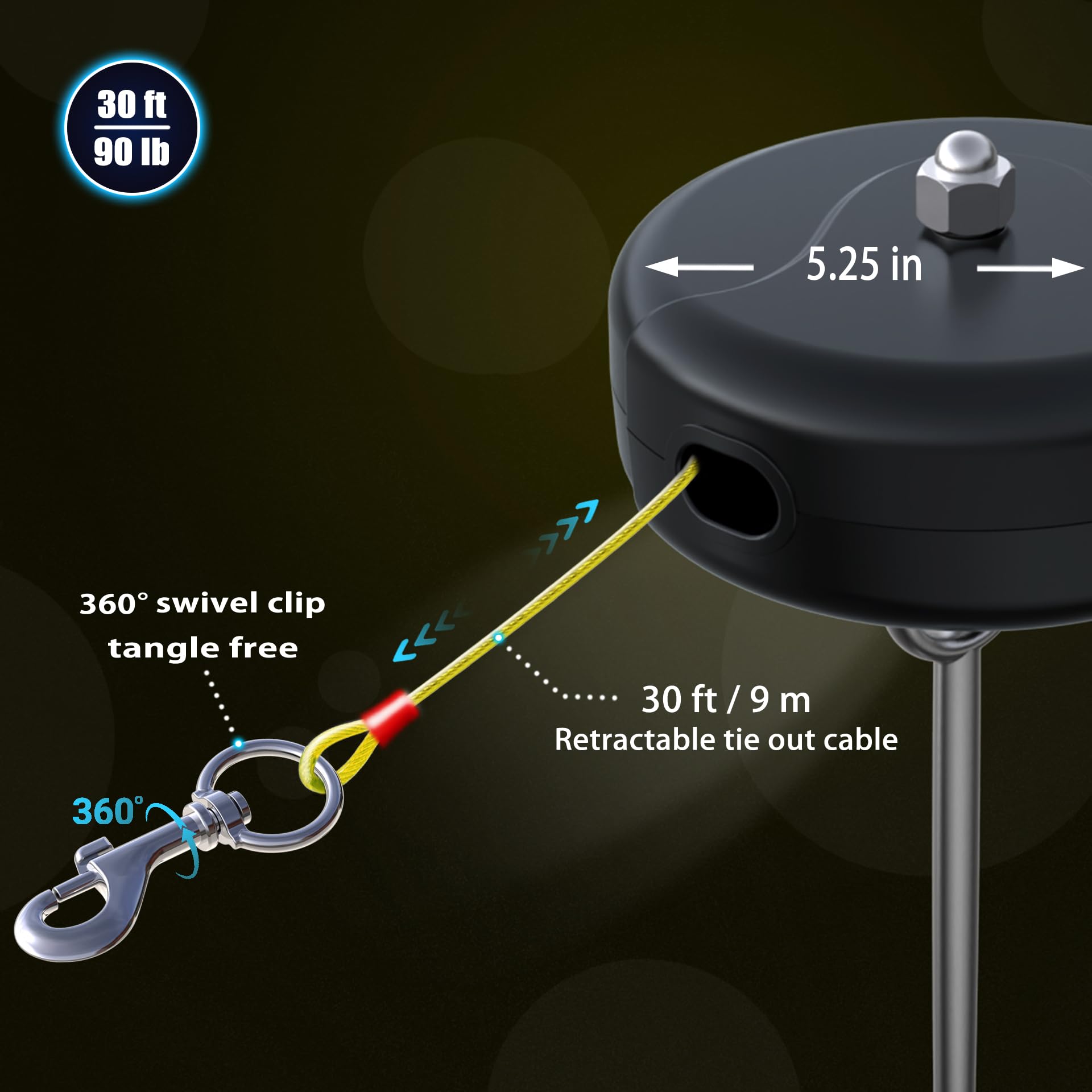 Pestairs ancrage acier 12mm assure une fixation solide dans divers sols