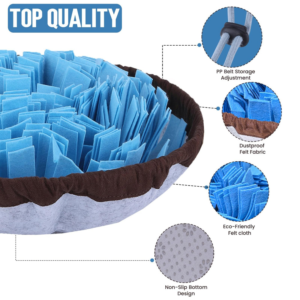 PET ARENA Tapis Snuffle anti-glisse – base stable pour utilisation intérieur et extérieur.