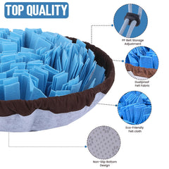 PET ARENA Tapis Snuffle anti-glisse – base stable pour utilisation intérieur et extérieur.
