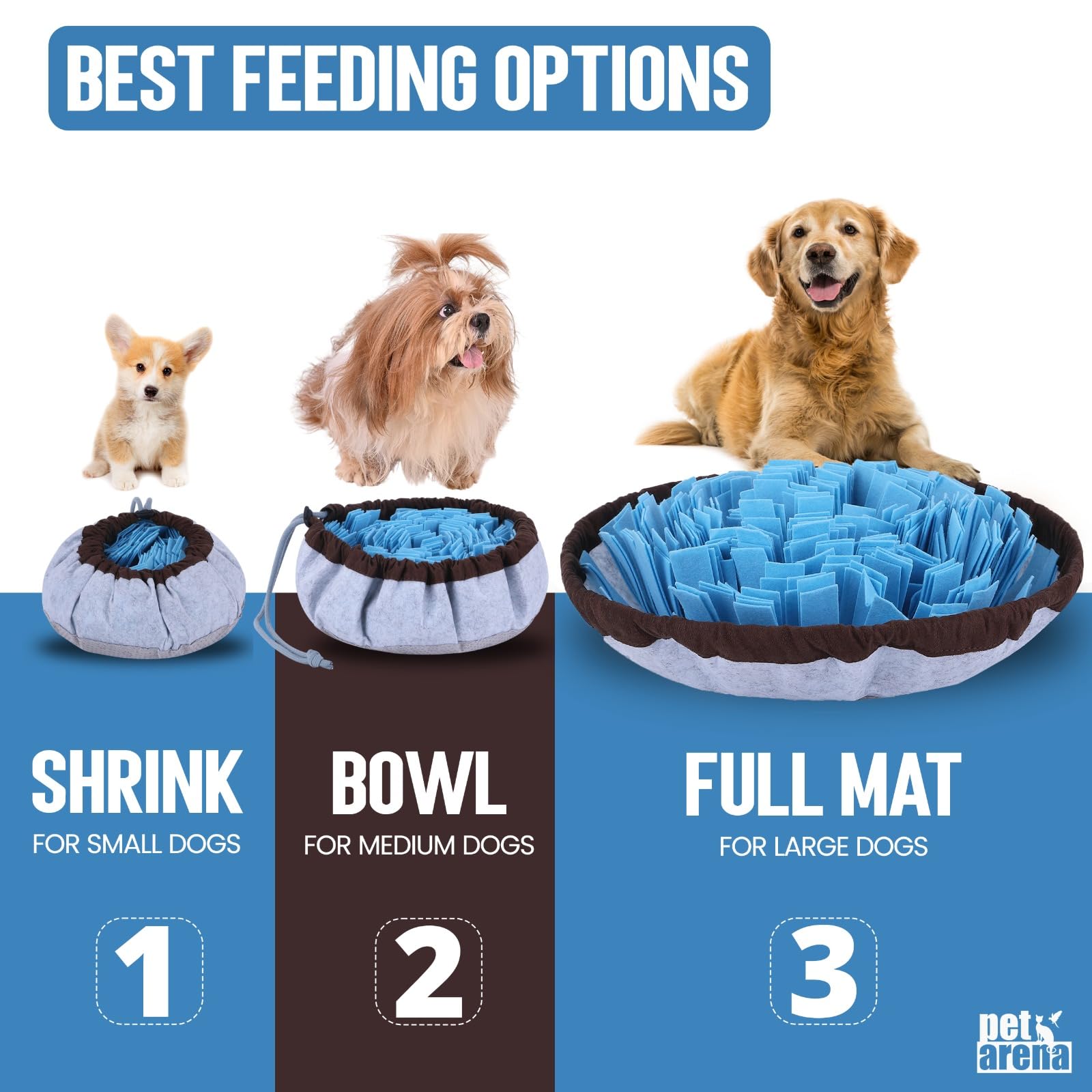 PET ARENA Tapis Snuffle grand chien – stimulation mentale et enrichissement durable.
