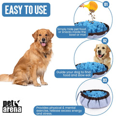 PET ARENA Tapis Snuffle petit chien – aide l’odorat et prolonge les repas.