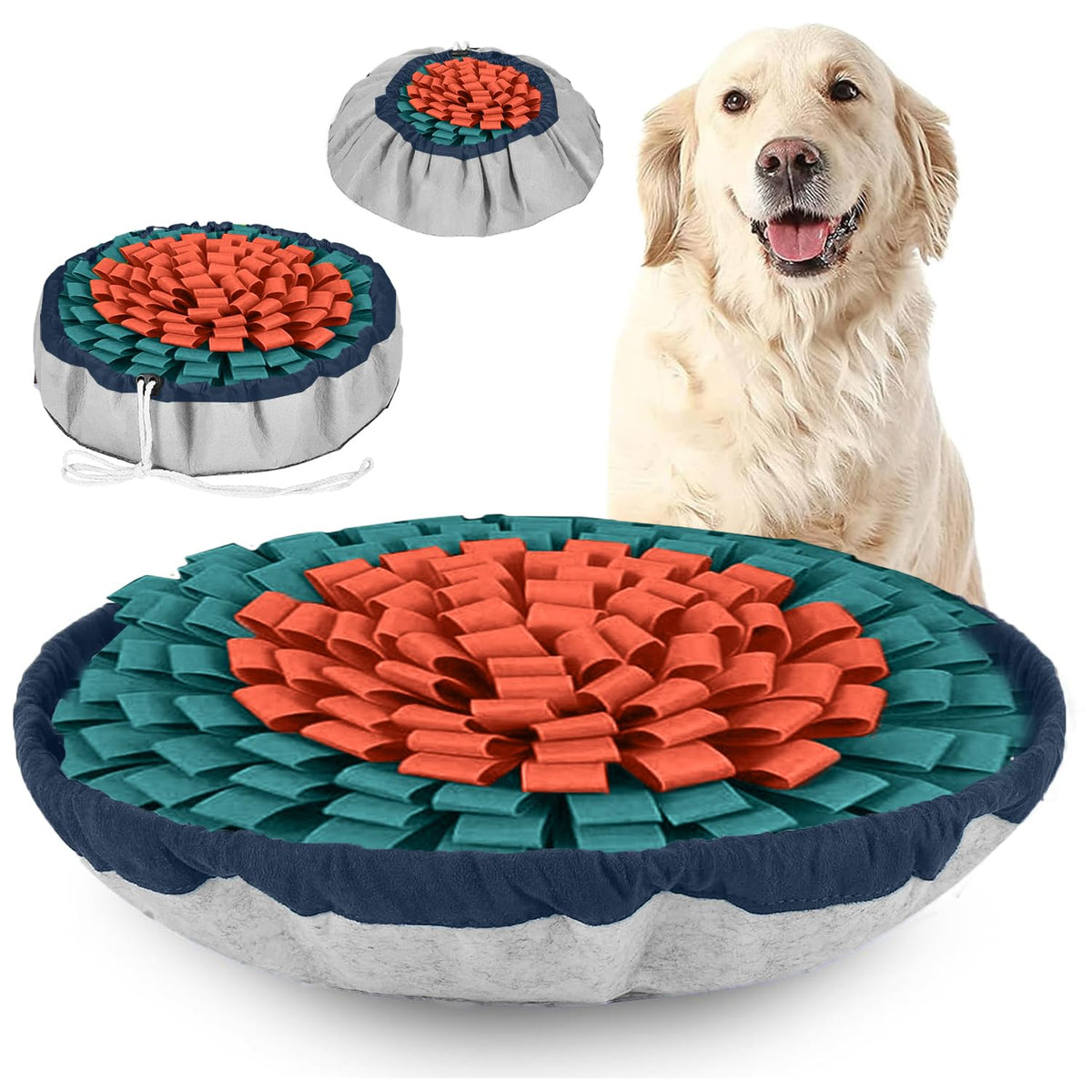 PET ARENA Snuffle Mat utilisé en intérieur pour stimulation mentale et enrichissement.