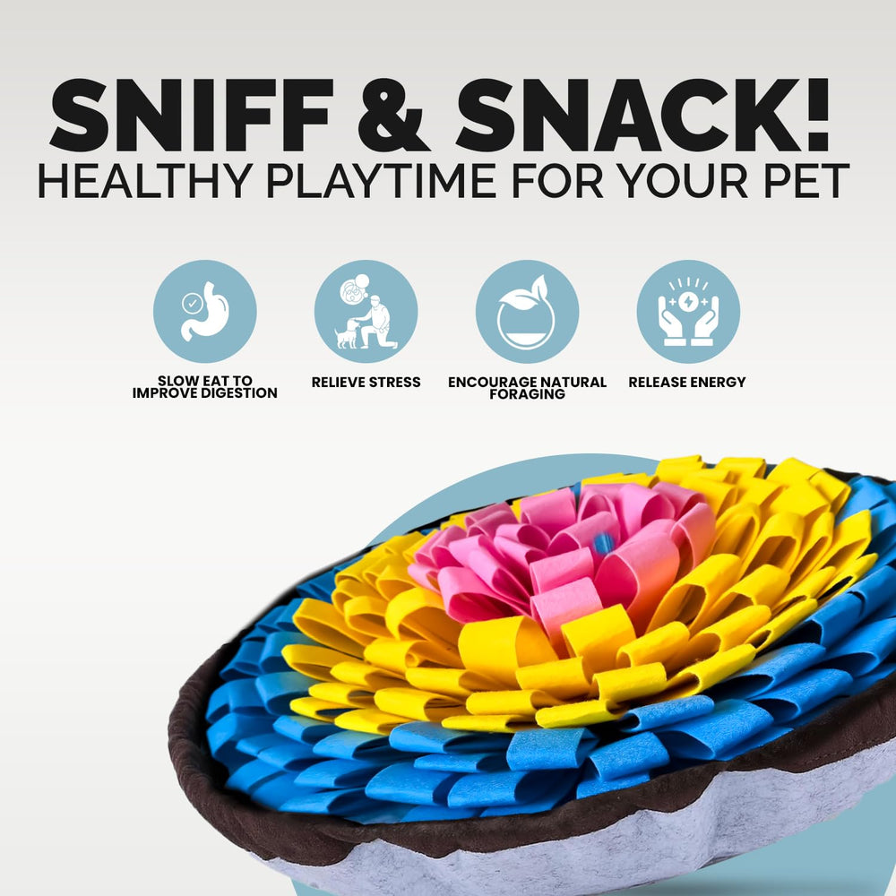 PET ARENA Tapis Snuffle Portable — design léger et rétractable pour usage intérieur et déplacements.