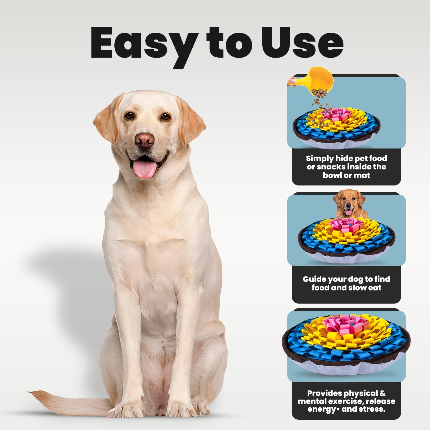 PET ARENA Tapis Snuffle Chien Grand — stimulation mentale et défi olfactif.