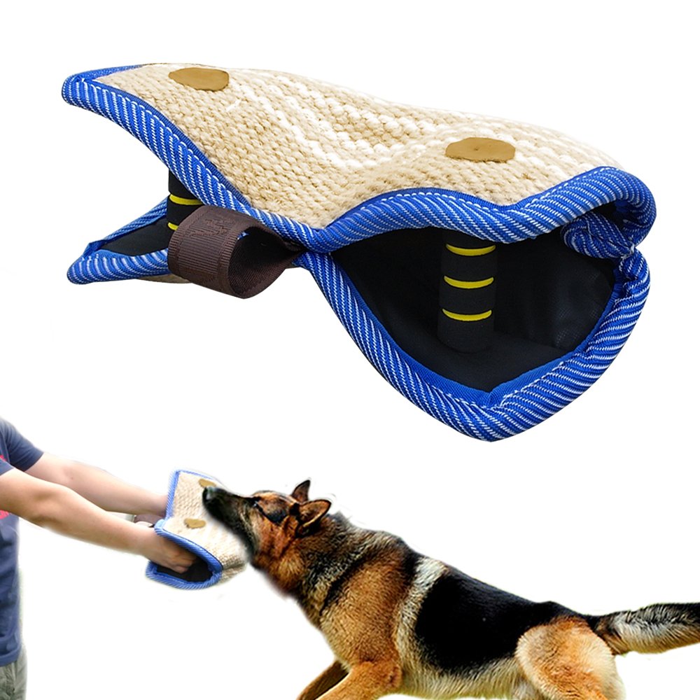 Vue du wedge PET Artist mordeur en jute et lin prêt pour l'entraînement.