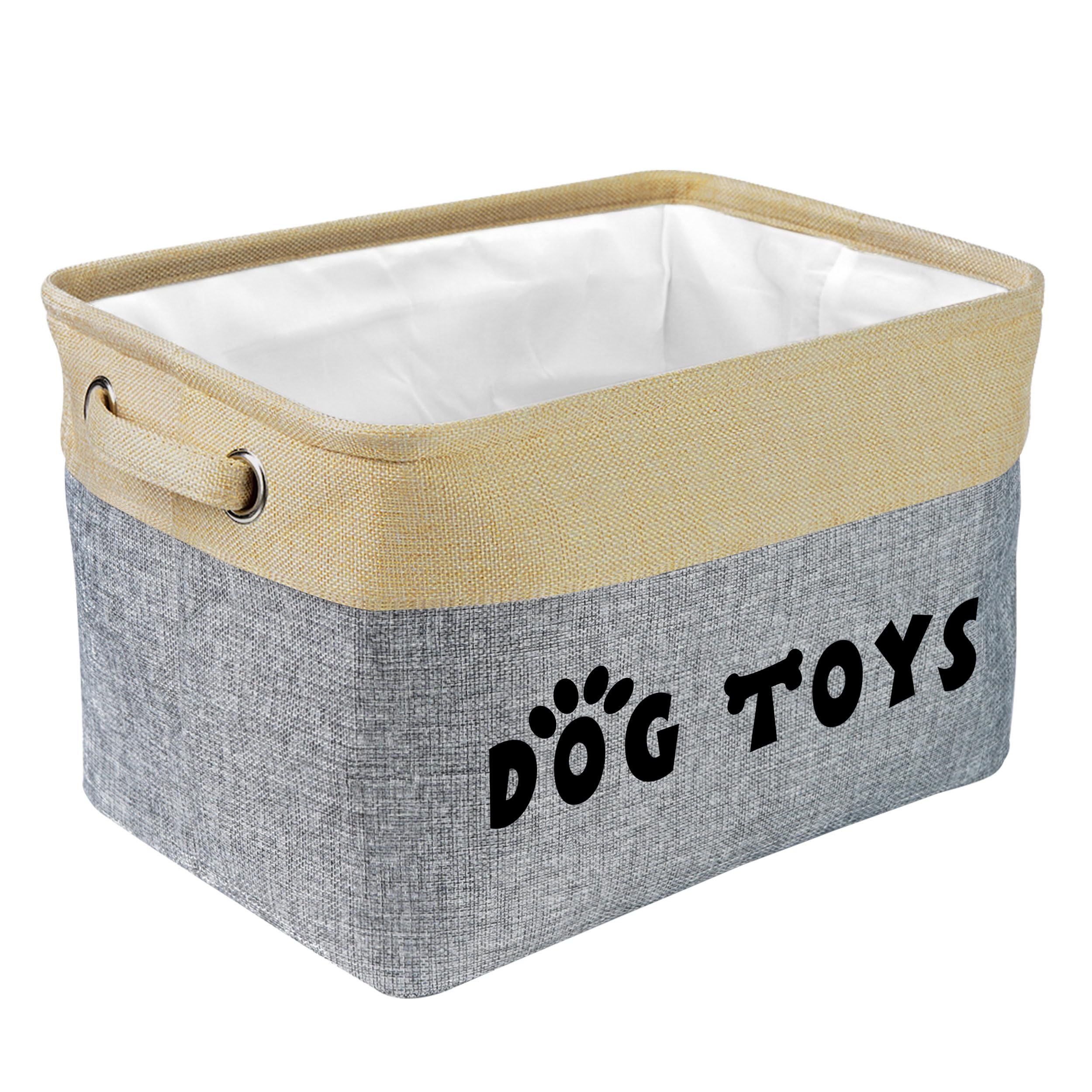 PET ARTIST Panier-jouets-chien-gris-pliable – Panier pliable pour ranger les jouets.