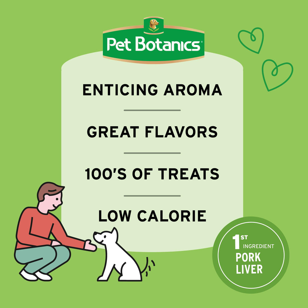 Sachet Pet Botanics de 4 oz, environ 200 bouchées pour l'entraînement