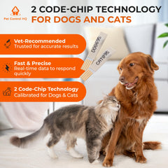 Pet Control HQ bandelettes glucose: double puce calibrée pour chiens et chats.