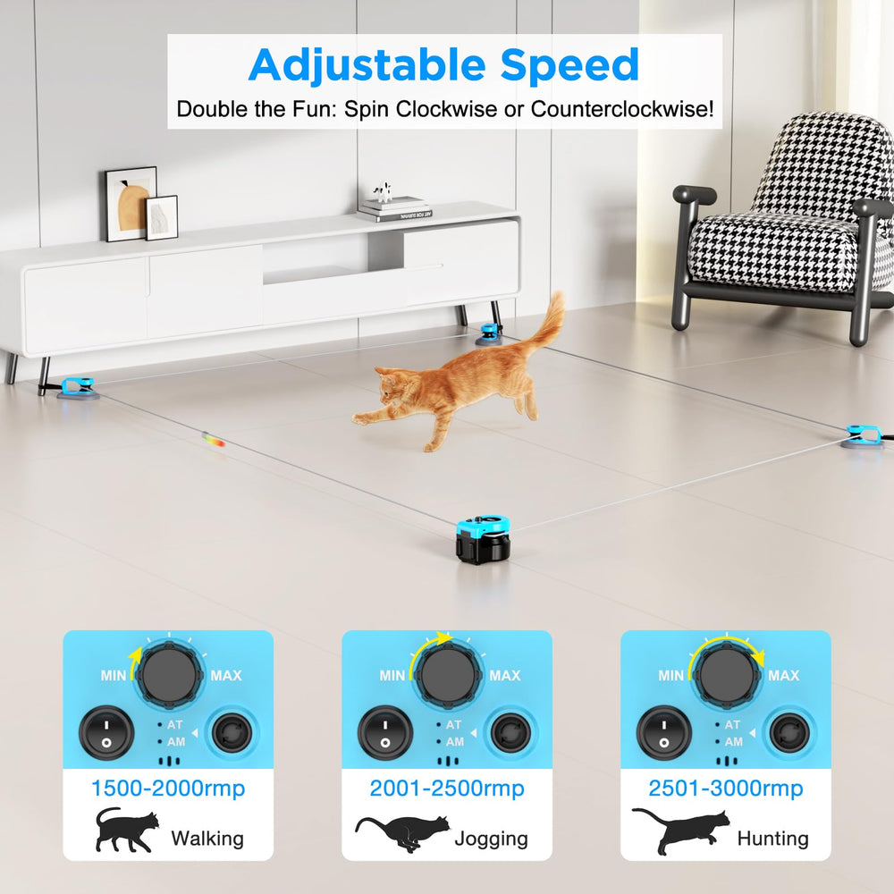 Pet Deluxe souris simulée avec sons pour chats en chasse.