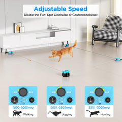 Pet Deluxe souris simulée avec sons pour chats en chasse.