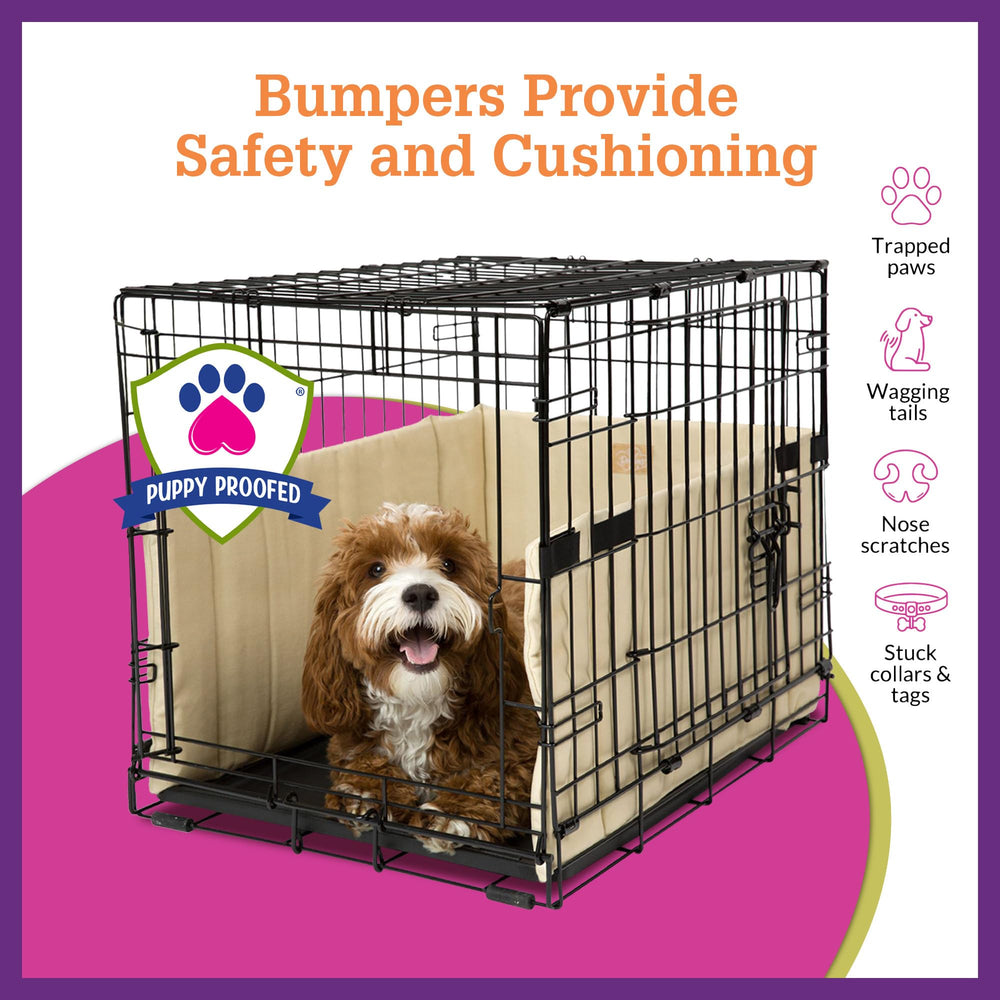 Pet Dreams Dog Crate Bumper – enveloppe intérieure qui protège la queue du chien.
