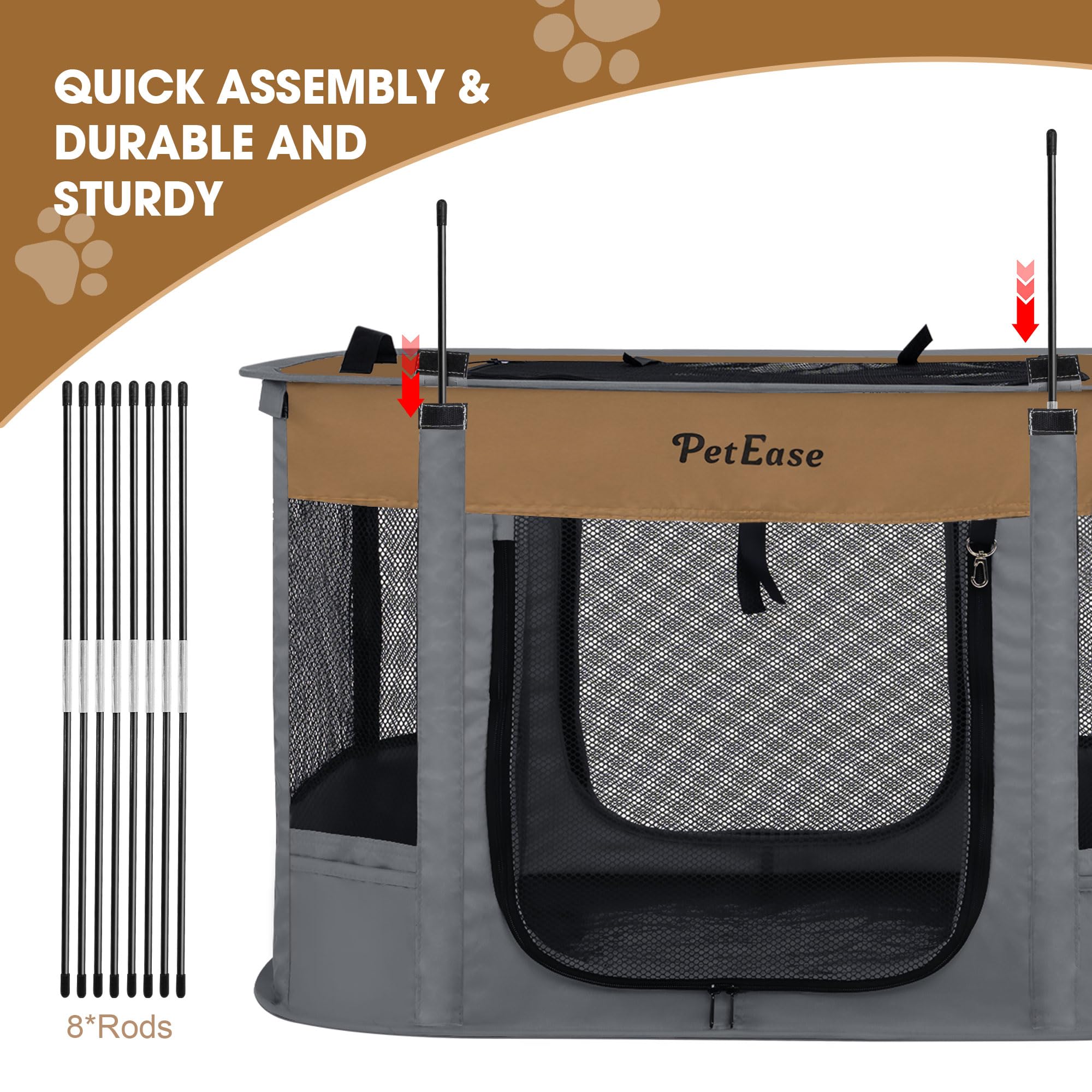 PETEASE moustiquaire integree chat, ventilation et protection lors des sorties.