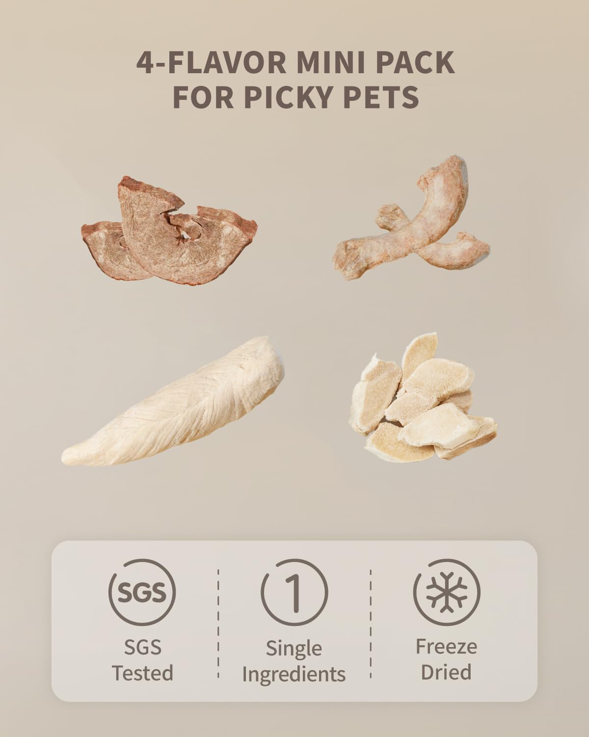 PET-EVER PureFeast cou et poitrine de poulet, encas pratique sans additifs
