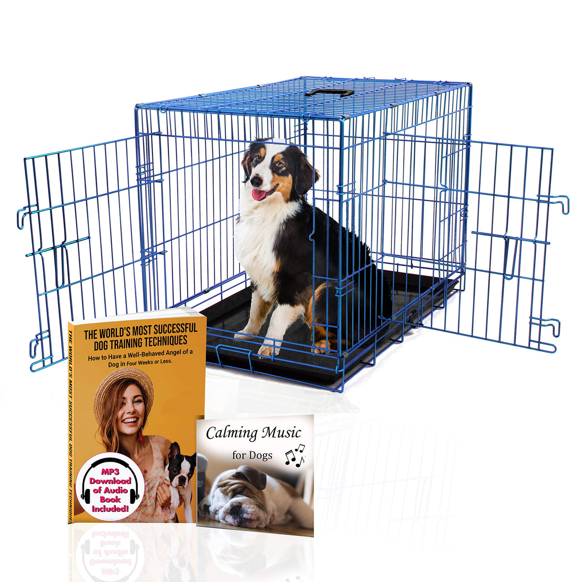 Cage PET Expressions à 2 portes pour chien, pratique et sûre.