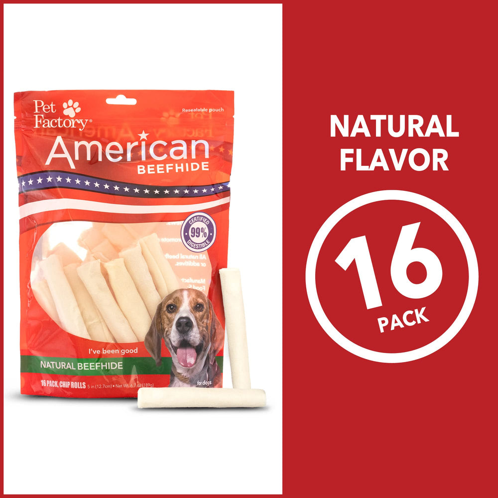 Pet Factory American Beefhide – texture digeste et résistante pour chiens actifs