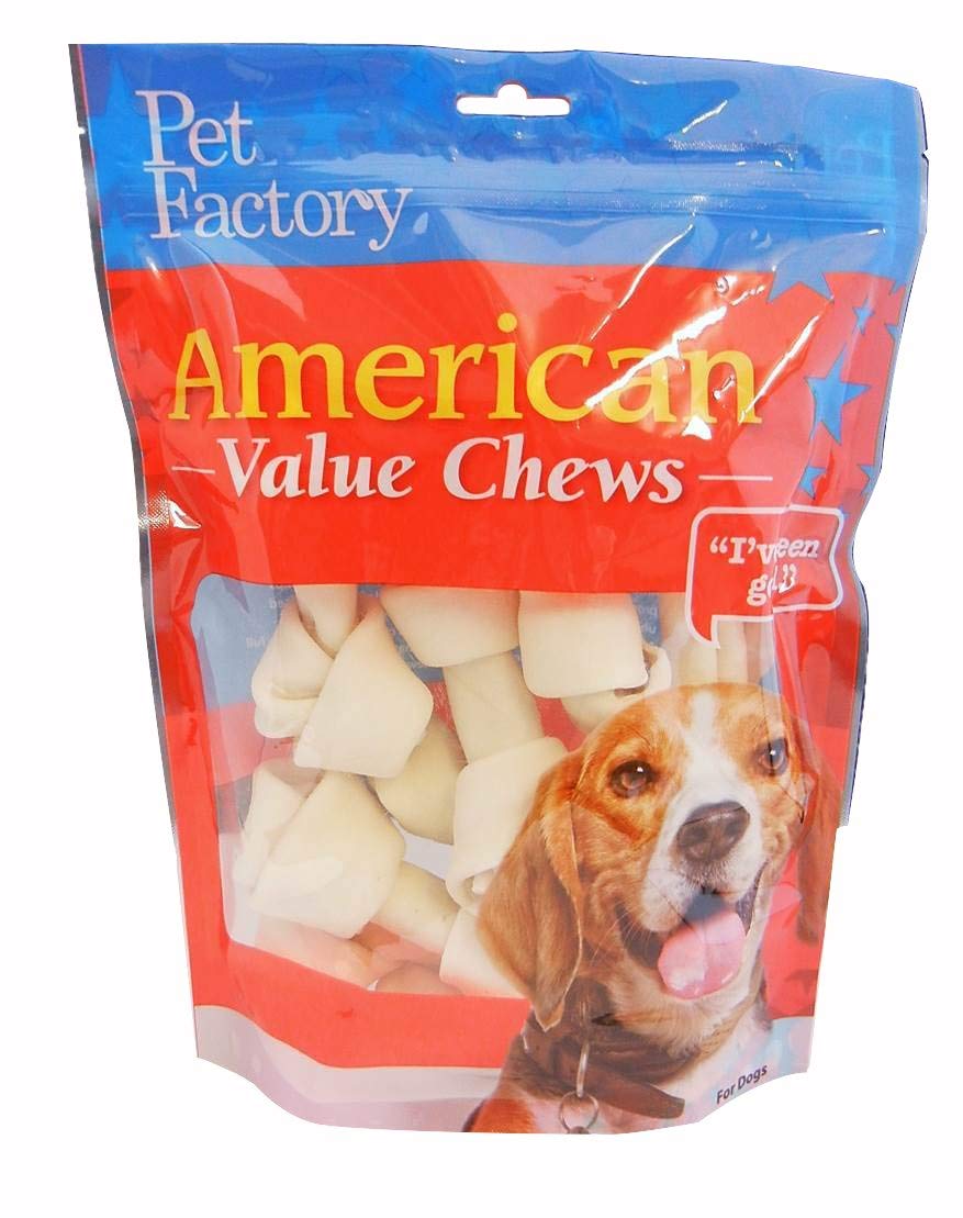 Pet Factory os noue boeuf americain, mastication durable et hygiene dentaire.