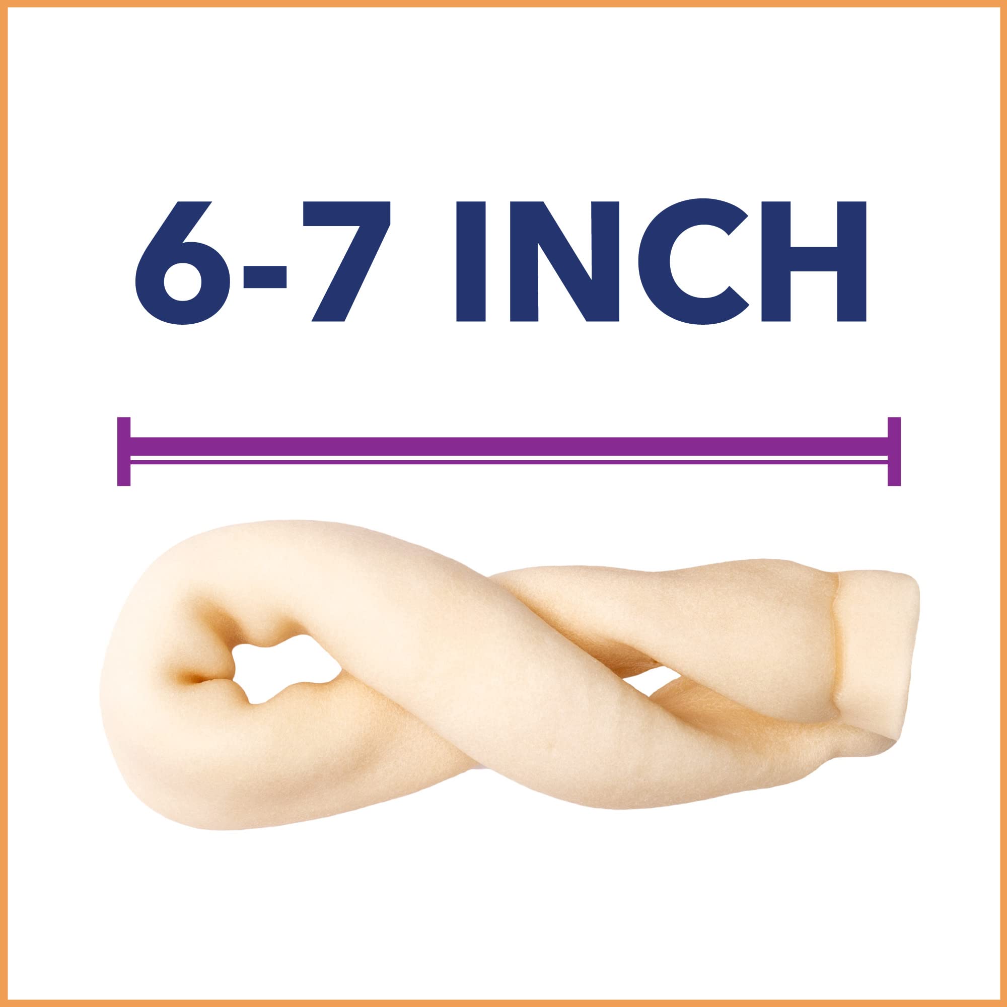 CareChewz Collagene Twist, bouchée 6-7 pouces, support potentiel hygiène dentaire