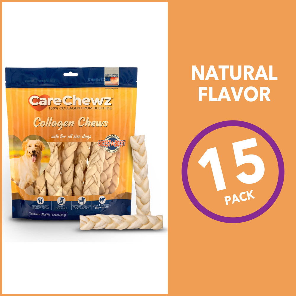 CareChewz texture naturelle et gout boeuf pour chien.