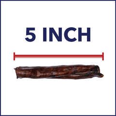 Rouleau chip bœuf dentaire Pet Factory 5 pouces, soutien potentiel à l’entretien buccal.