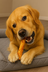 Rouleau chip poulet Pet Factory 5 pouces, snack savoureux pour chiens.