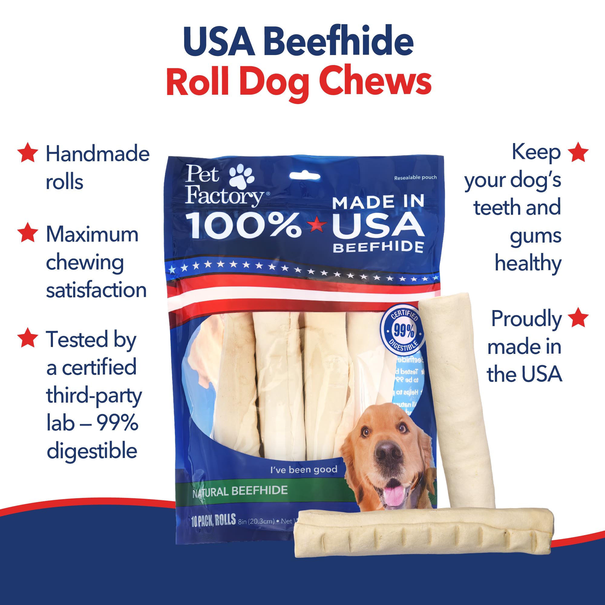 Pet Factory – Mastication durable pour chien actif.