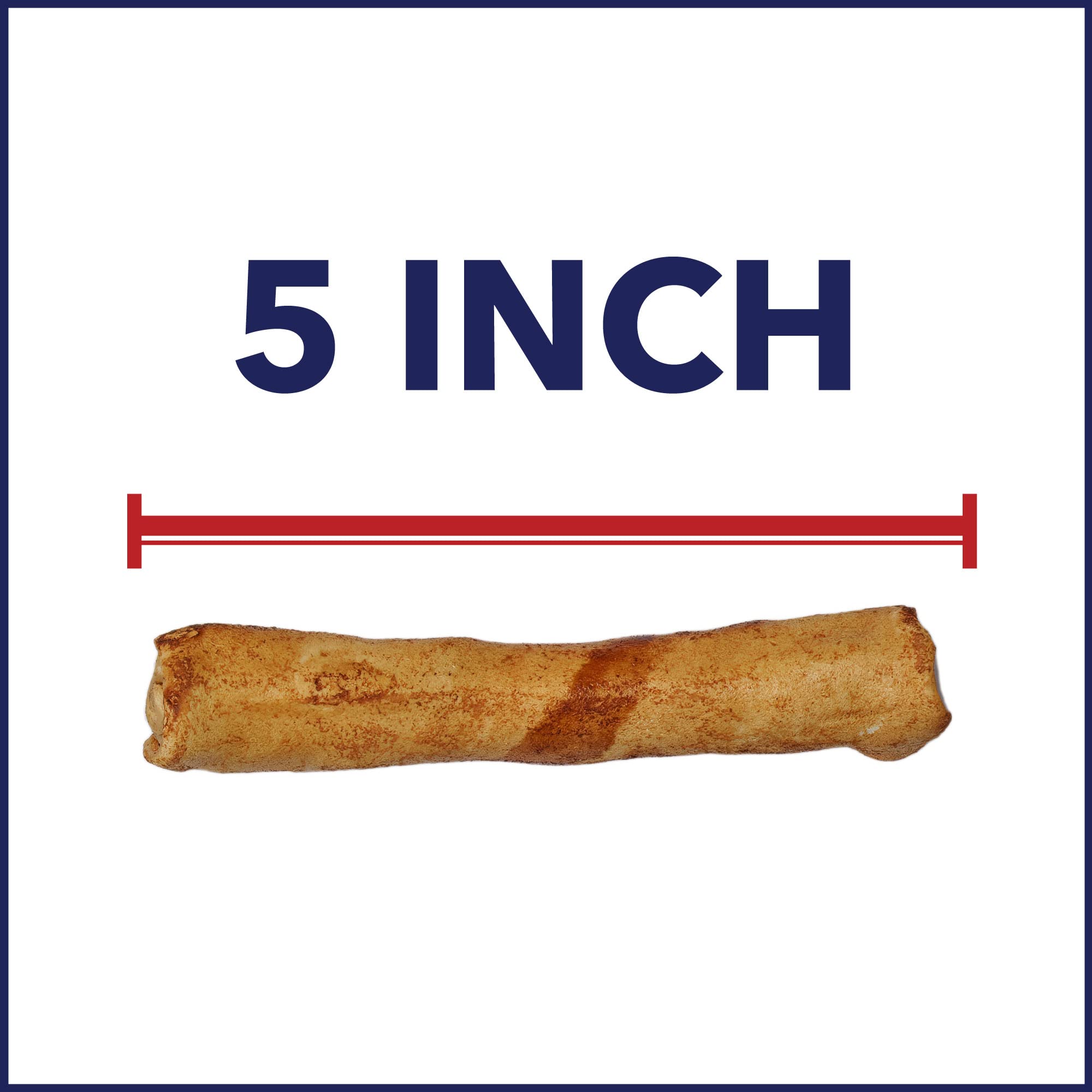 Rouleaux peau de bœuf 5 pouces pour chien, durable et sûr