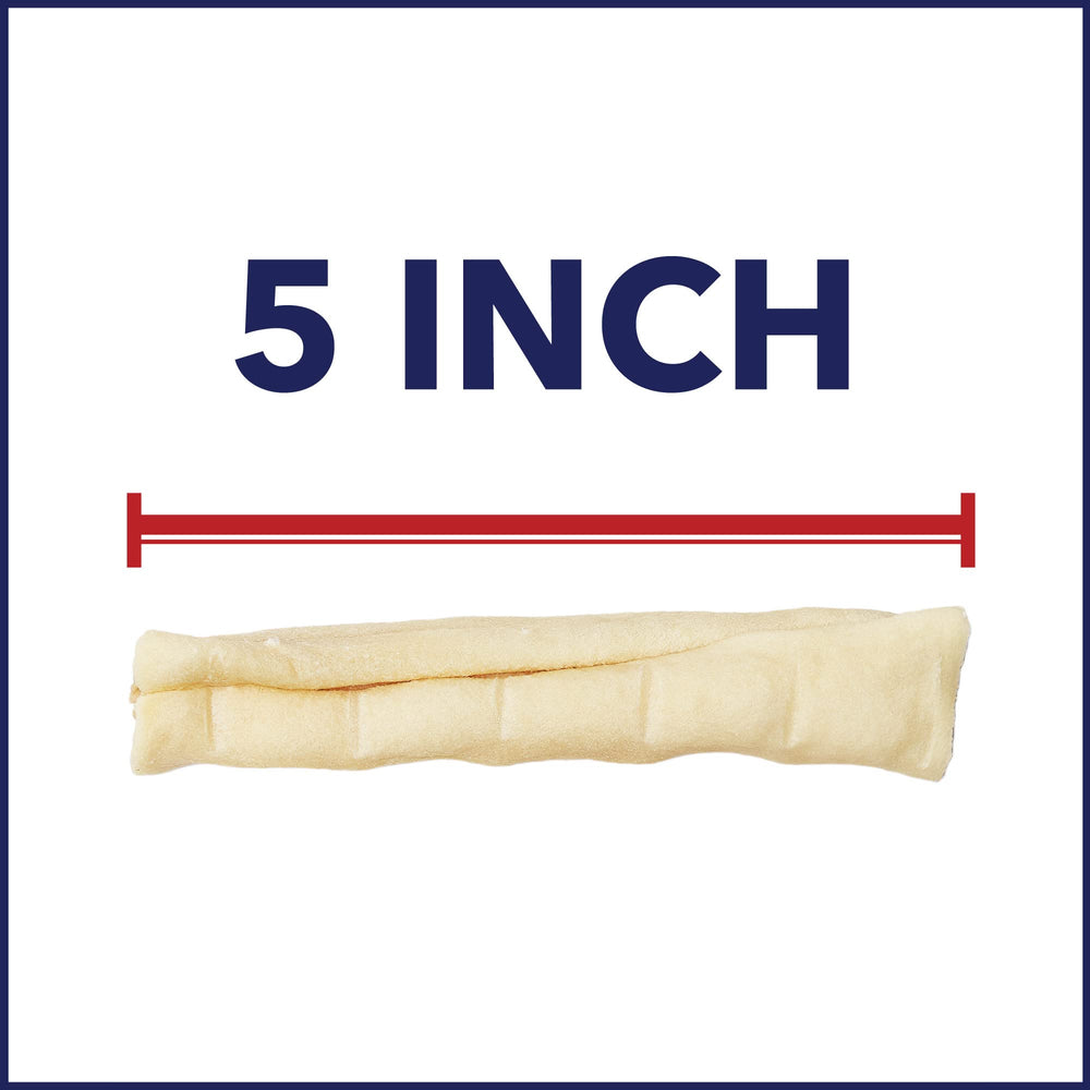 Mains tenant un rouleau Pet Factory 5 pouces pour chien, échelle adaptée.