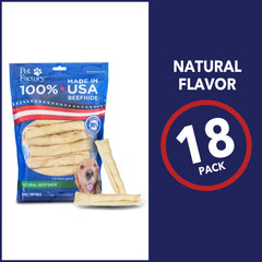 Gros plan sur la surface rugueuse des rouleaux Pet Factory sans additifs.