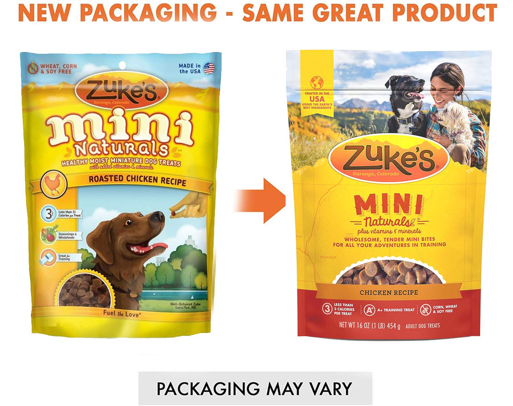 Zuke Mini Naturals ingrédients naturels - ingrédients simples pour chien heureux