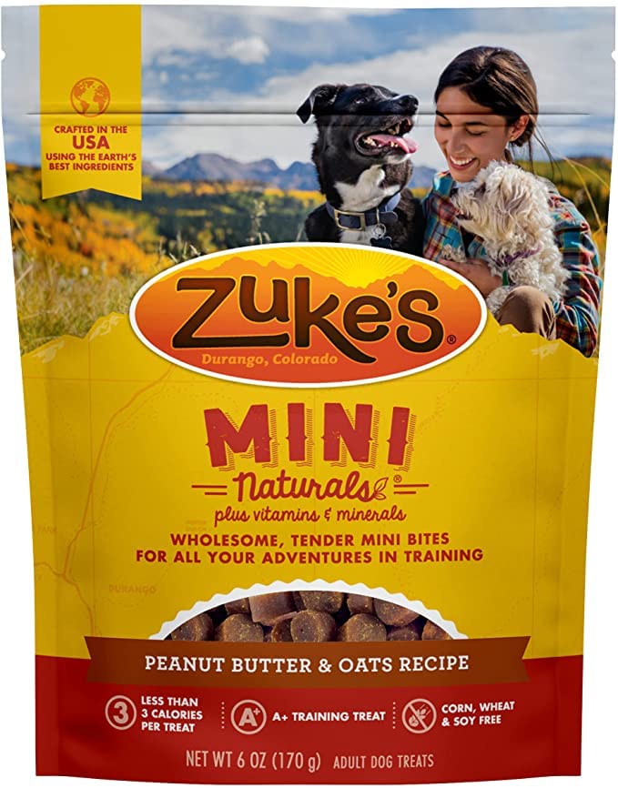 Pet Faves Zukes Mini Naturals emballage – coffret pratique avec lingettes incluses.