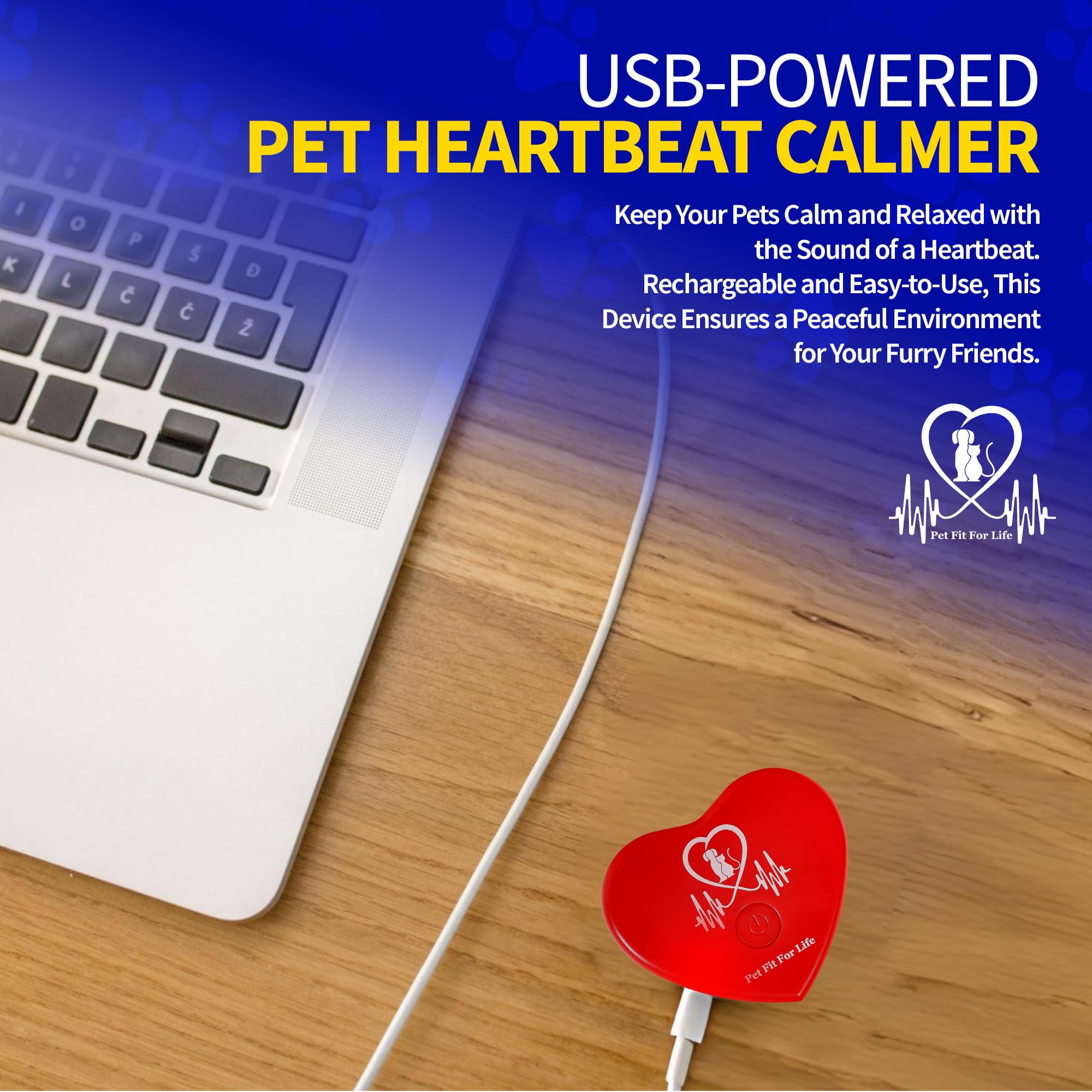 Pet Fit For Life – câble USB inclus pour recharge pratique.