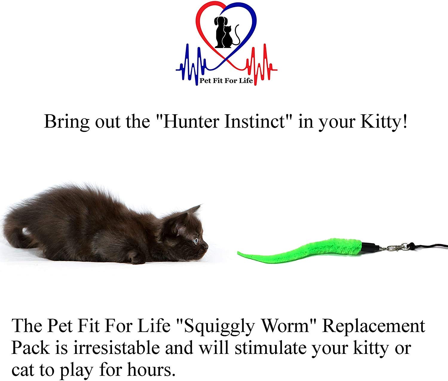Pet Fit For Life: connecteur œil pour attacher facilement sur la baguette et jouer.