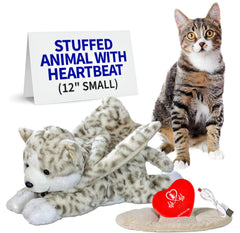 Peluche Pet Fit For Life pour chat avec battement du cœur rechargeable et apaisant