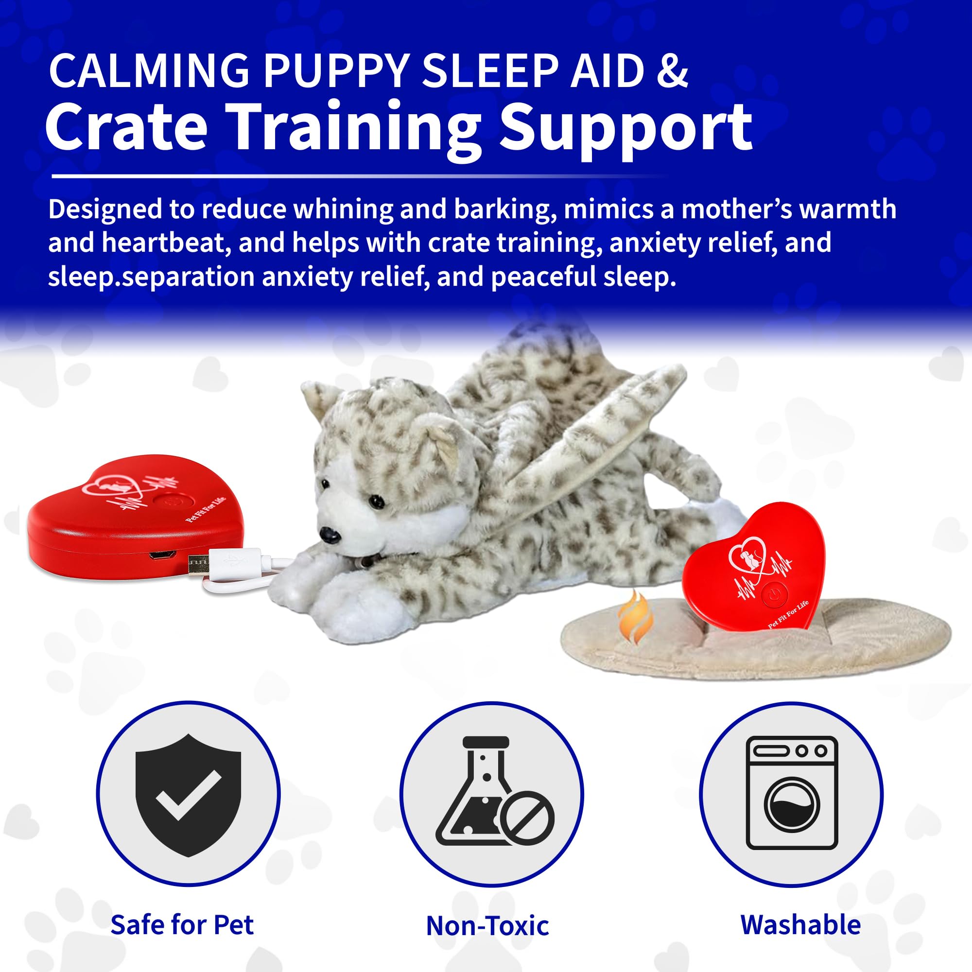 Peluche Pet Fit For Life environ 40 cm, câlin sûr et réconfortant