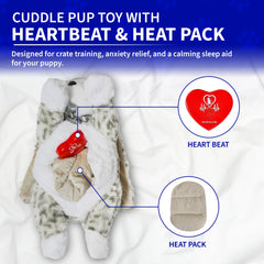 Peluche Pet Fit For Life avec pack chaleur micro-ondes pour confort durable