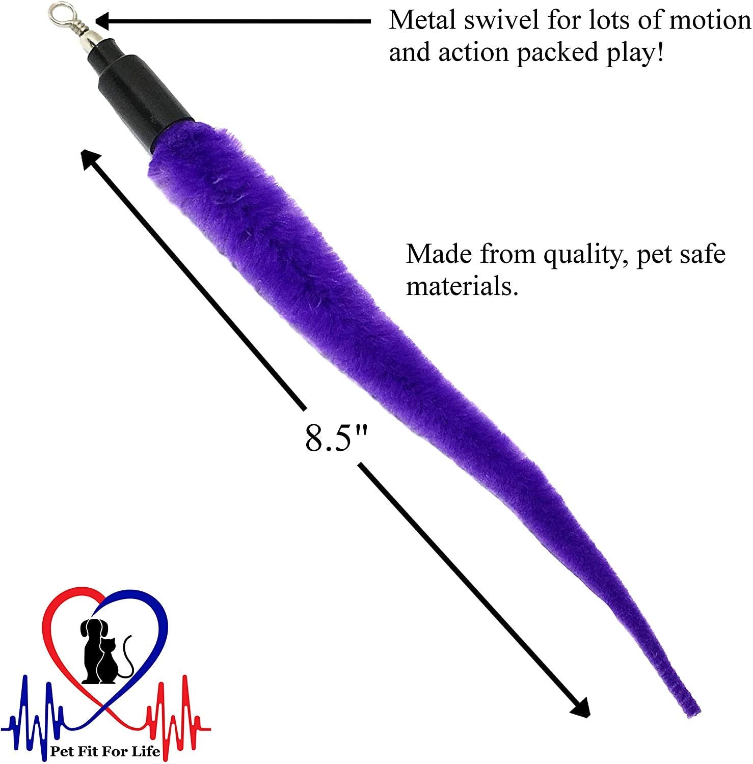 Pet Fit For Life: plumes de paon pour attache sur bâton et stimulation visuelle.