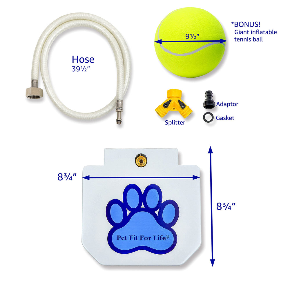 Pet Fit For Life tuyau-arrosage-pour-chien : accessoire polyvalent pour arroser et boire.