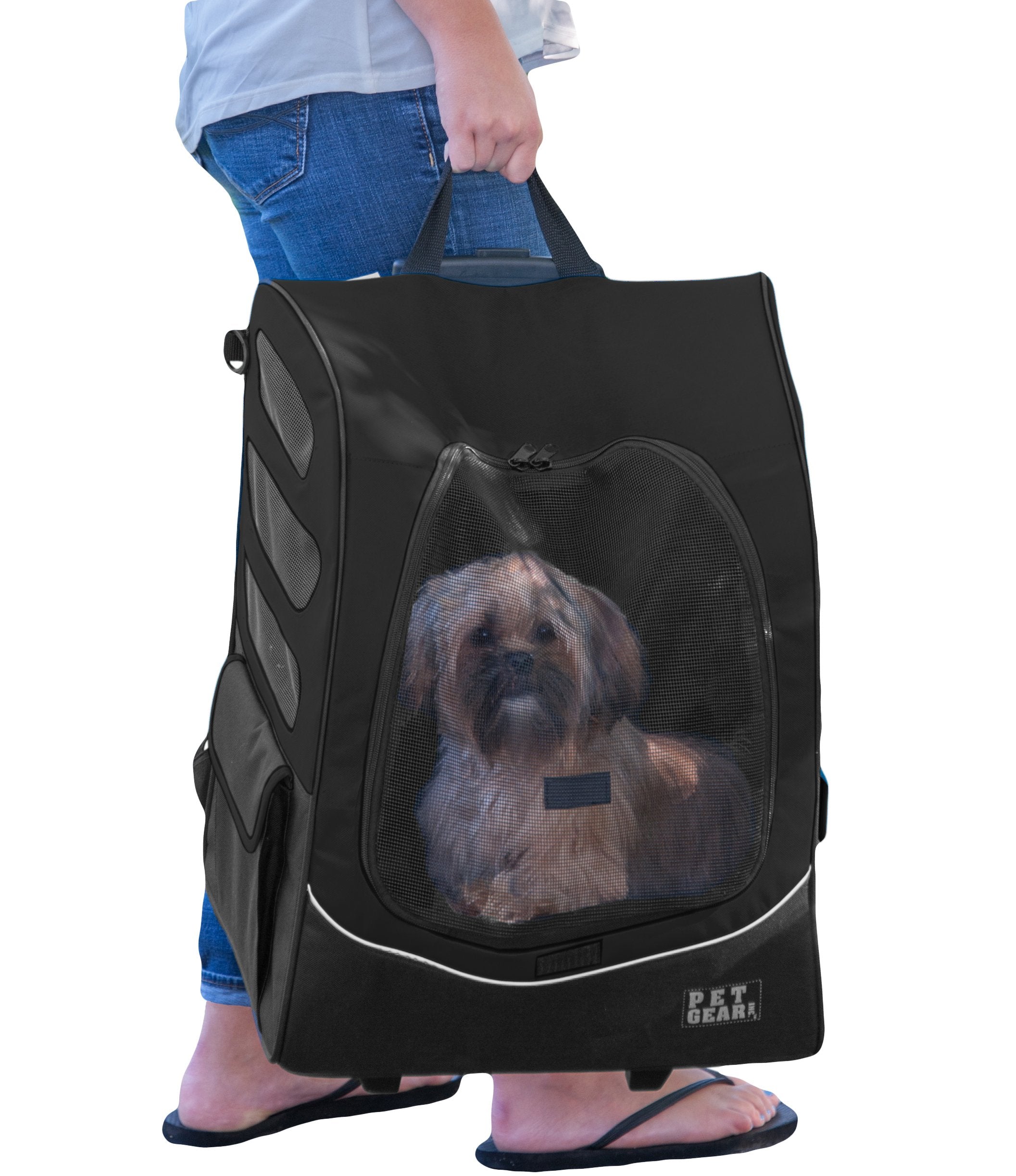 Attache incluse du Pet Gear I-GO2 Plus pour sécuriser l’animal pendant le déplacement
