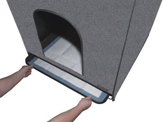 Pro Pawty de Pet Gear inc. accès avant pour un nettoyage pratique.