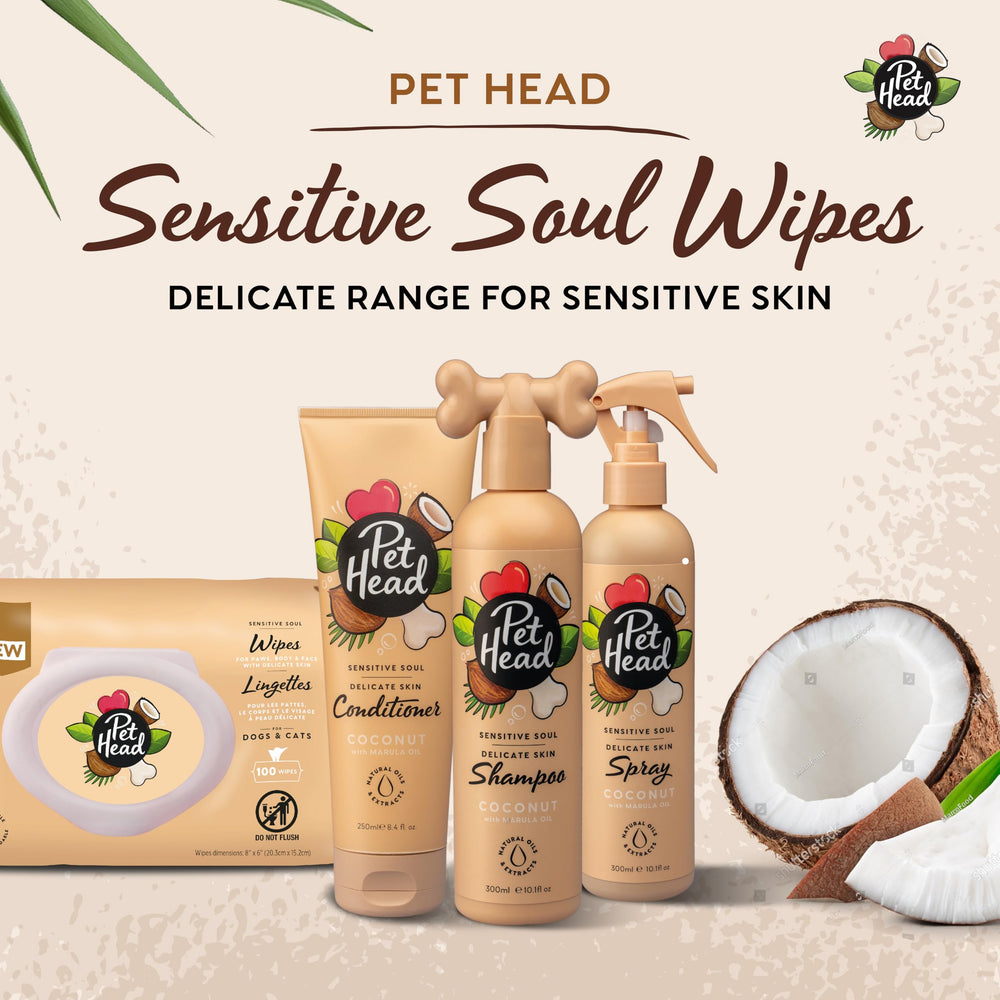 Pet Head Sensitive Soul – emballage sans plastique, respectueux de l'environnement.