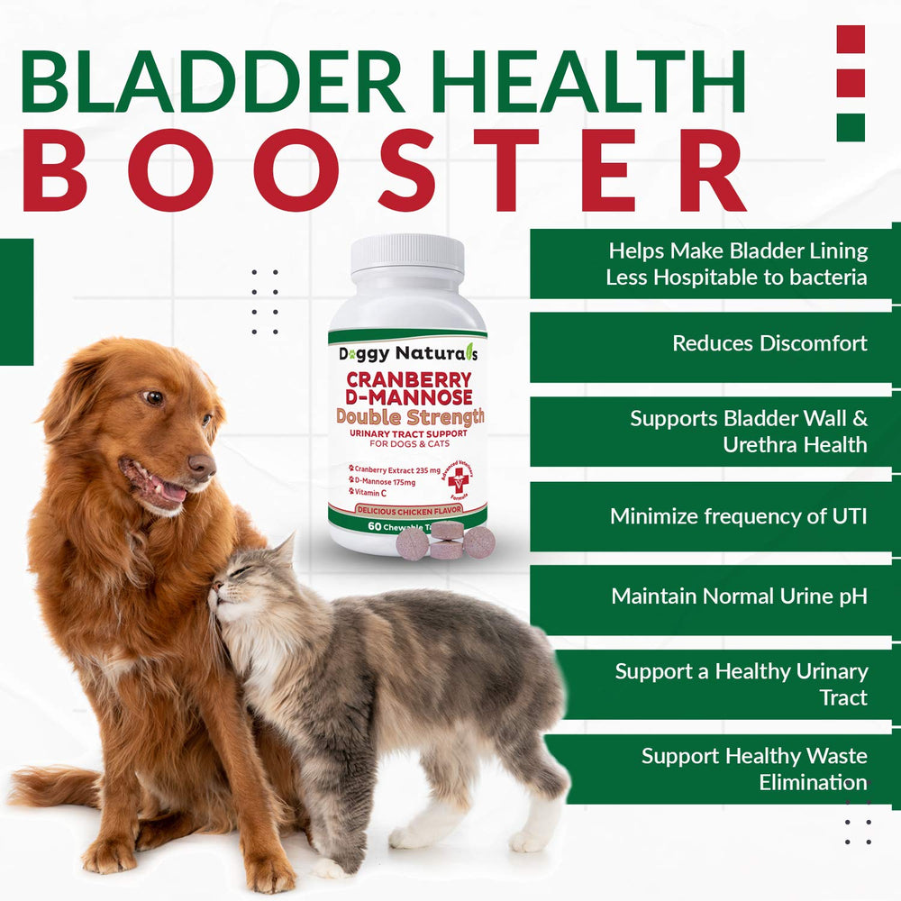 Pet Health Pharma Cranberry D-Mannose – emballage montrant les ingrédients et la qualité