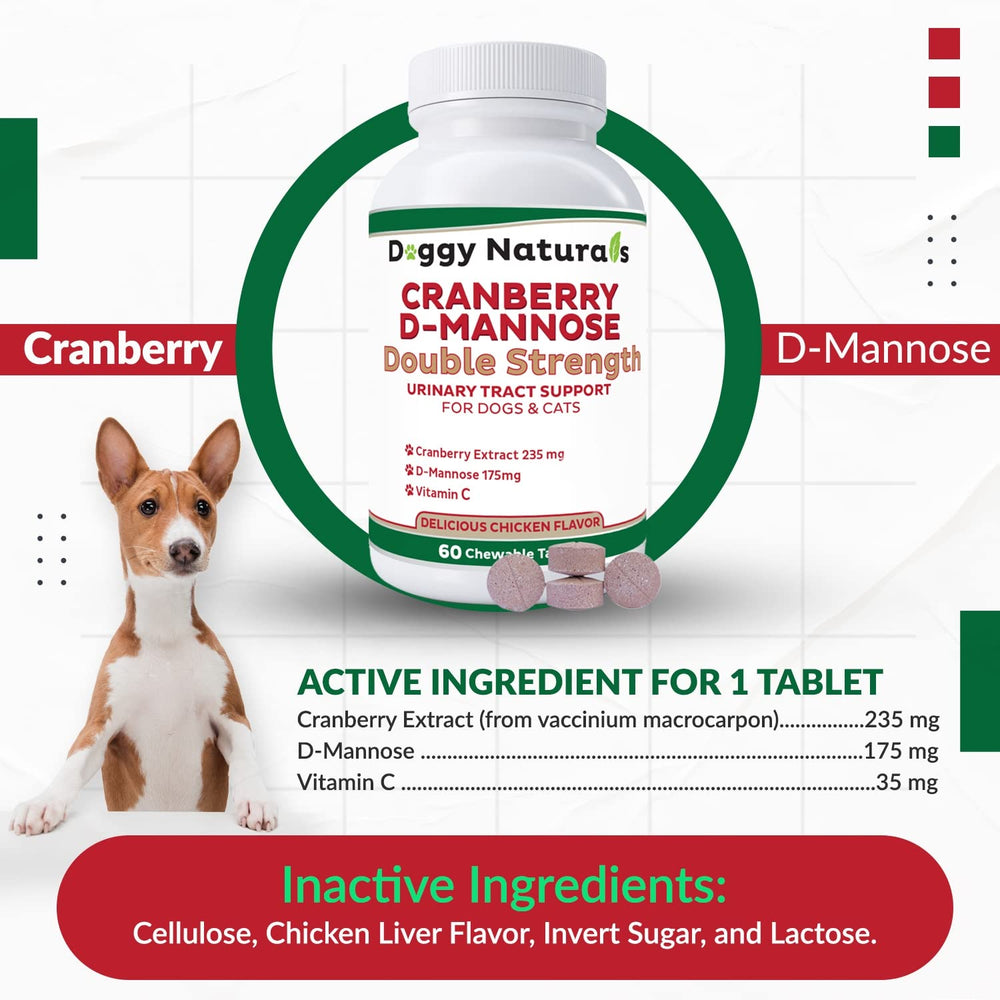 Pet Health Pharma Cranberry D-Mannose – comprimés saveur poulet faciles à administrer