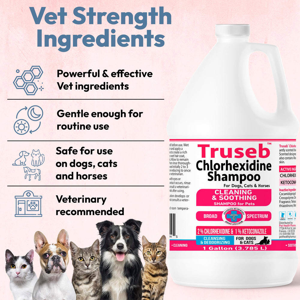 Application douce facilitant le lavage des animaux.