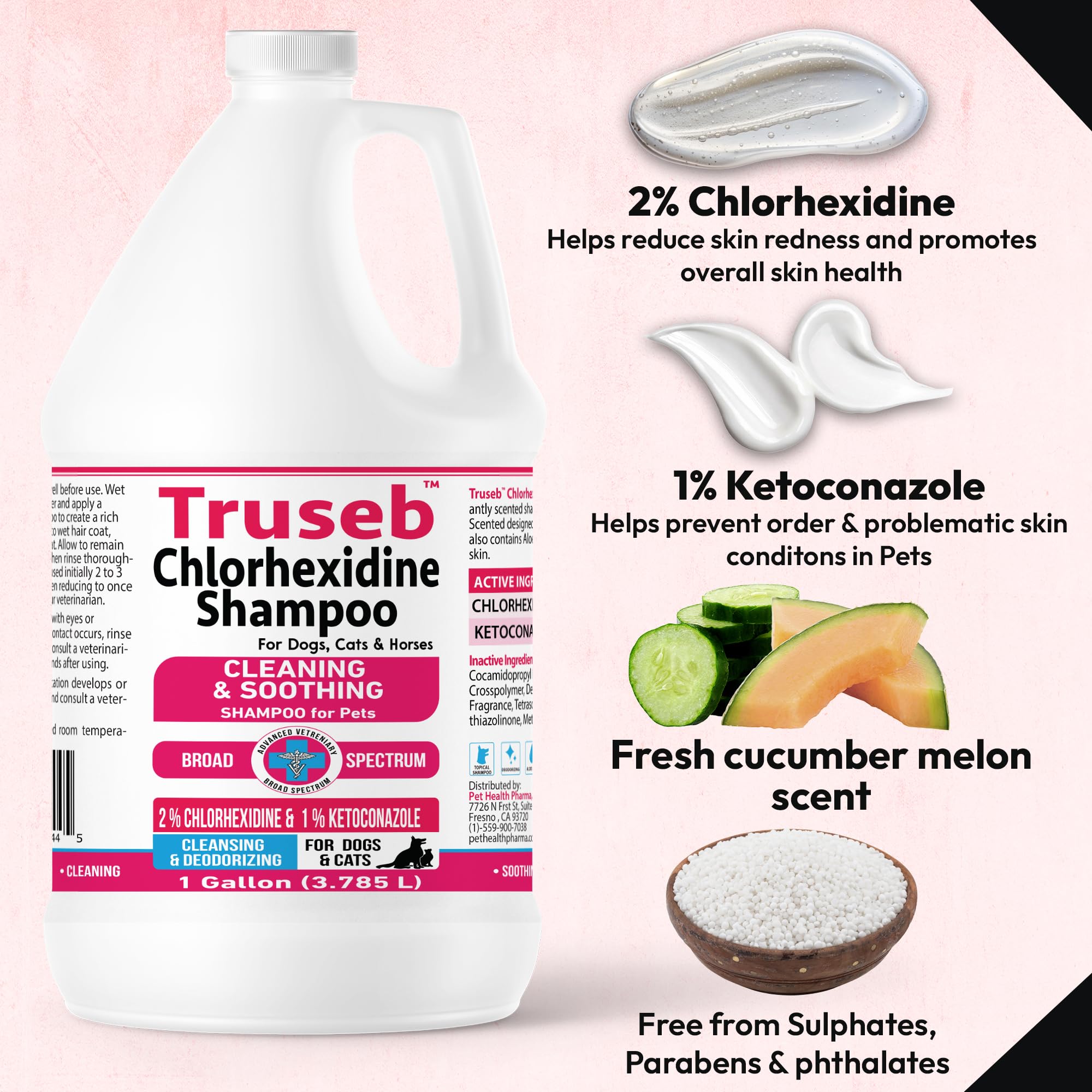 Mousse douce du Shampoing Truseb pour chats.