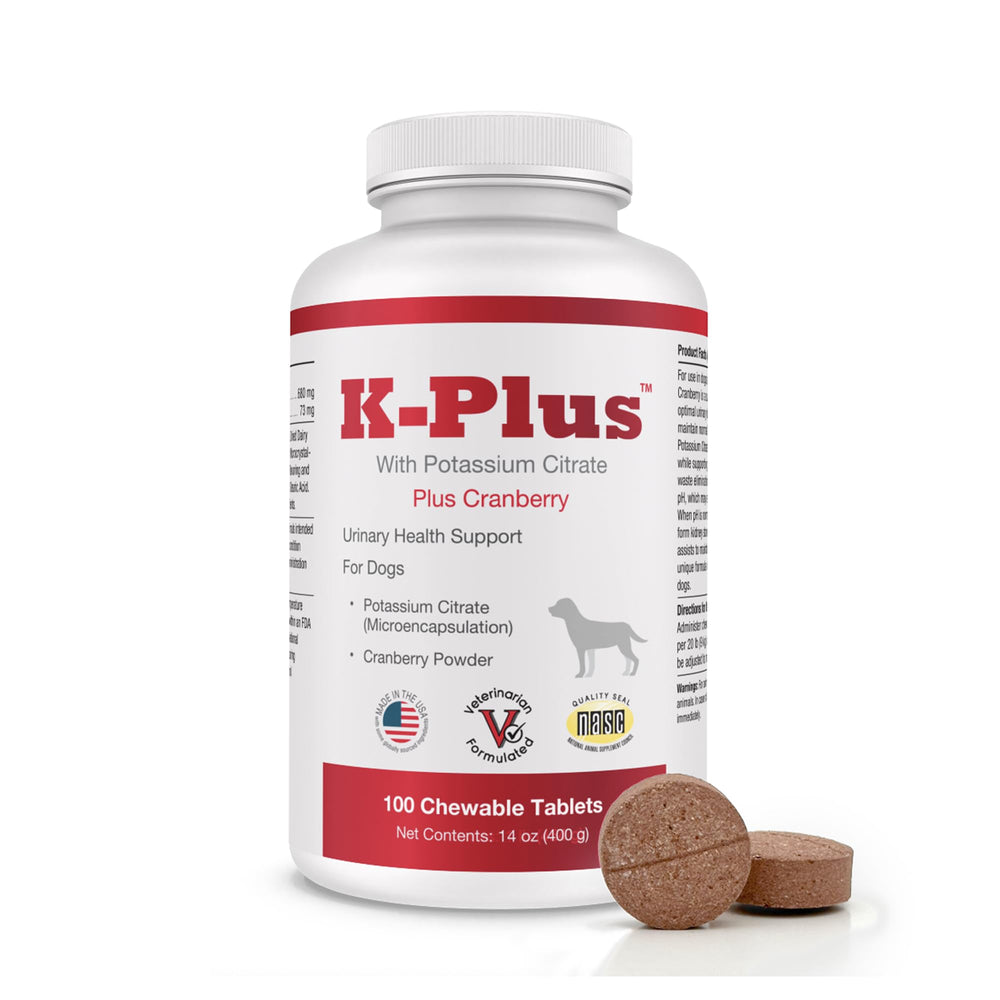 K-Plus comprimé potassium citrate et canneberge pour soutien urinaire.